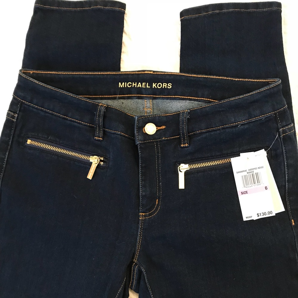 Michael Kors Dark Wash Ankle Jeans NWT Size 6